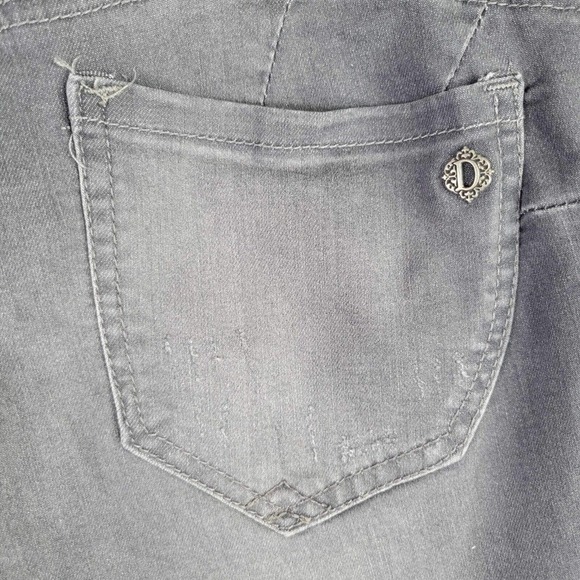 Democracy Jeans Skinny Ab Solution Flex Women's Size 8 Gray Mid Rise - Picture 4 of 11